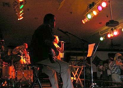 Under the lights at Captain & The Cowboy